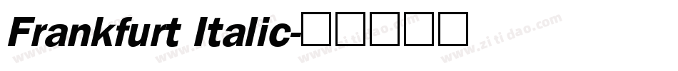 Frankfurt Italic字体转换
